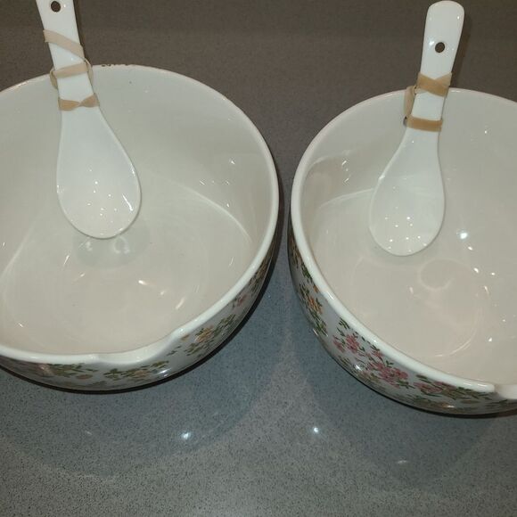 Sunday Mornibg Ceramics Noodle / Ramon Bowls with Spoons - Picture 2 of 5